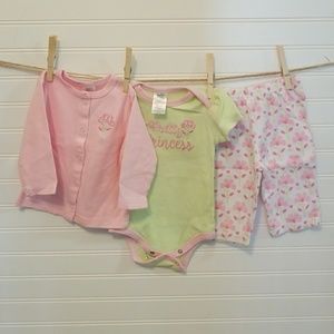 Baby Girl's 3 Piece Set- 3-6M